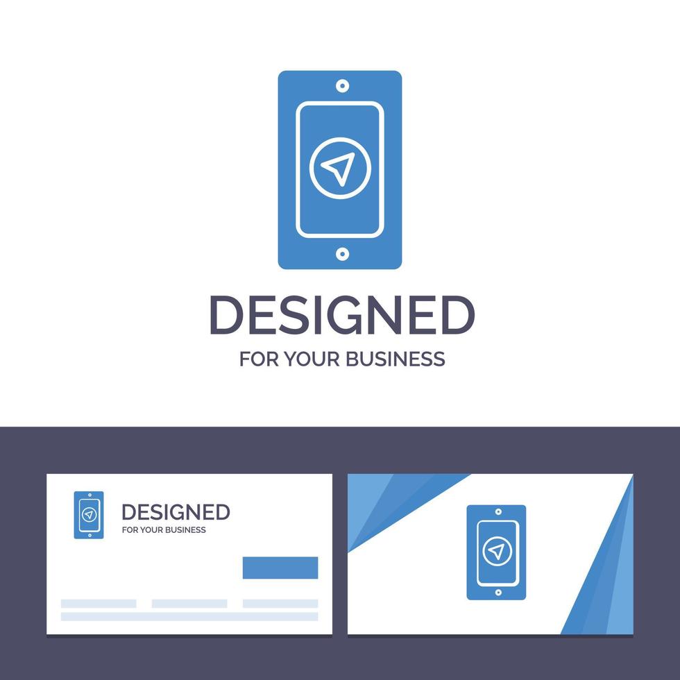 creatief bedrijf kaart en logo sjabloon mobiel pin regenachtig vector illustratie