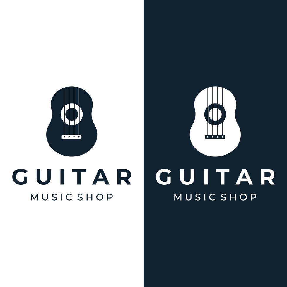 logo ontwerp voor gemakkelijk gitaar musical instrumenten, muziek, banden, leven muziek, en akoestiek, nachtclubs. vector