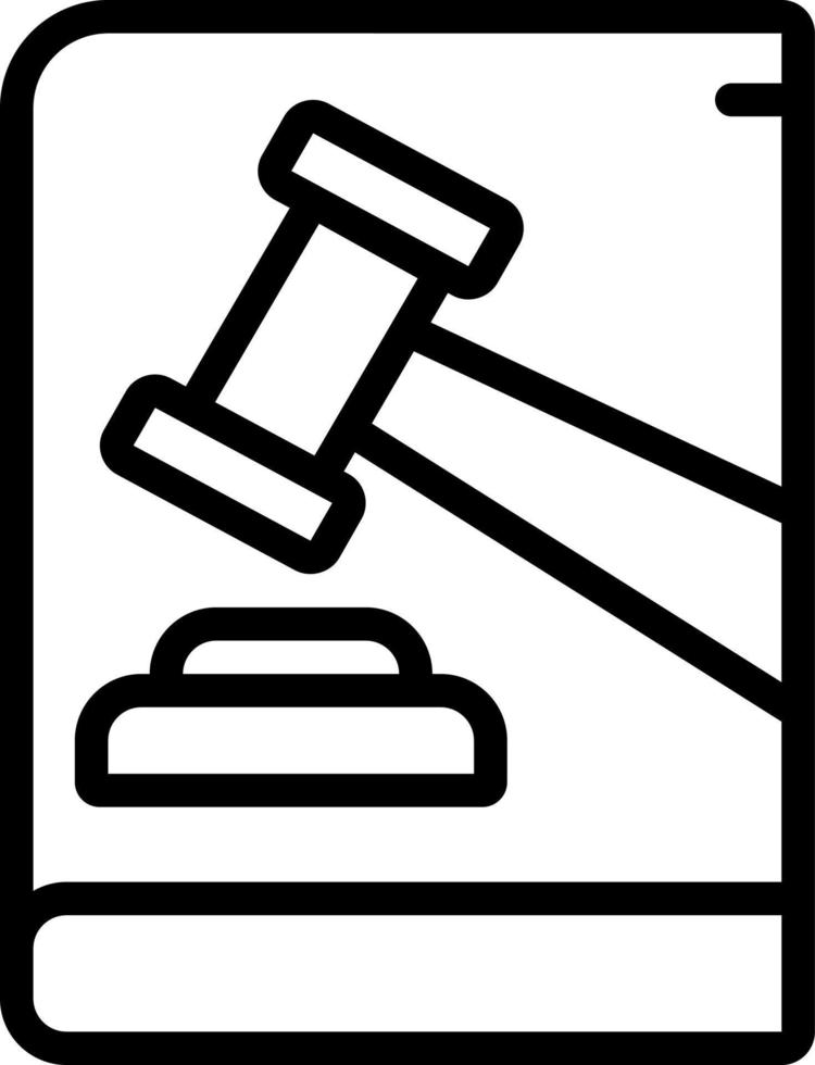 lijnpictogram voor wet vector