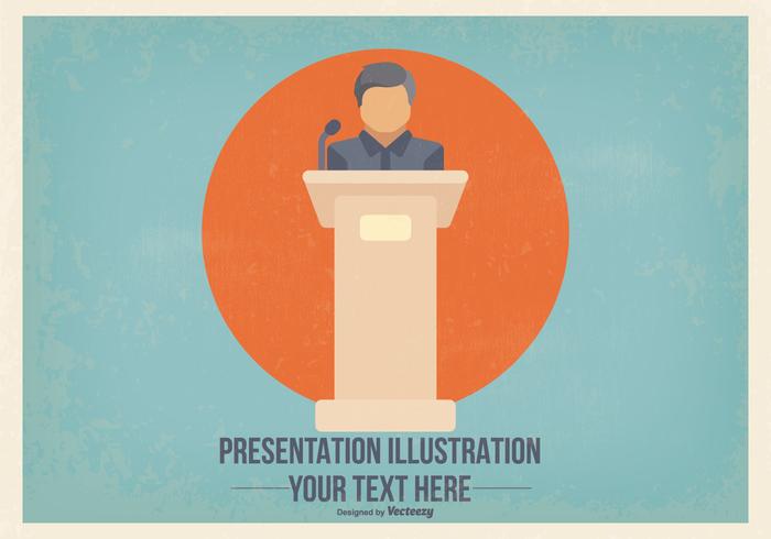 Flat Presentatie Illustratie vector