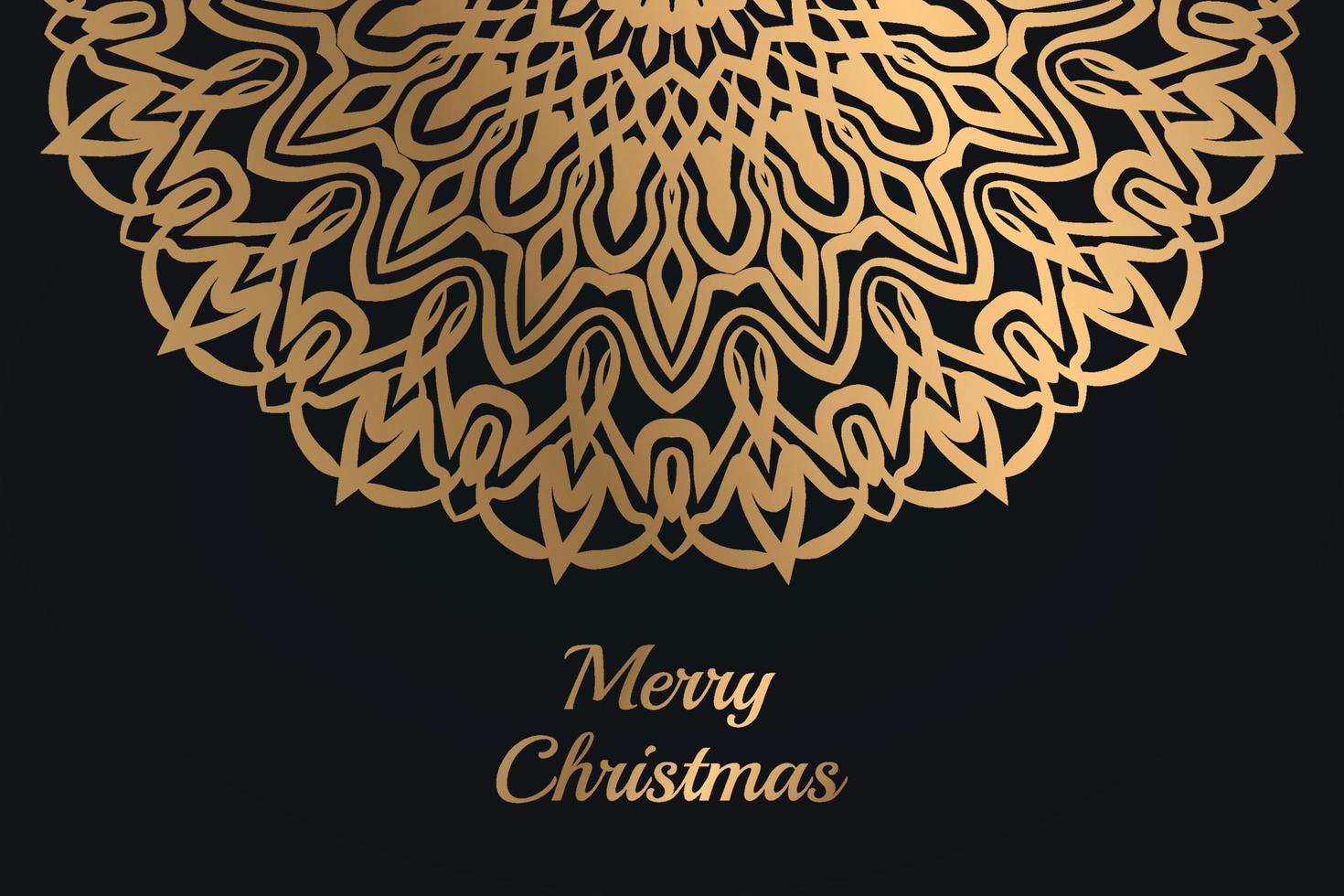 Kerstmis luxe mandala ontwerp achtergrond vrij vector