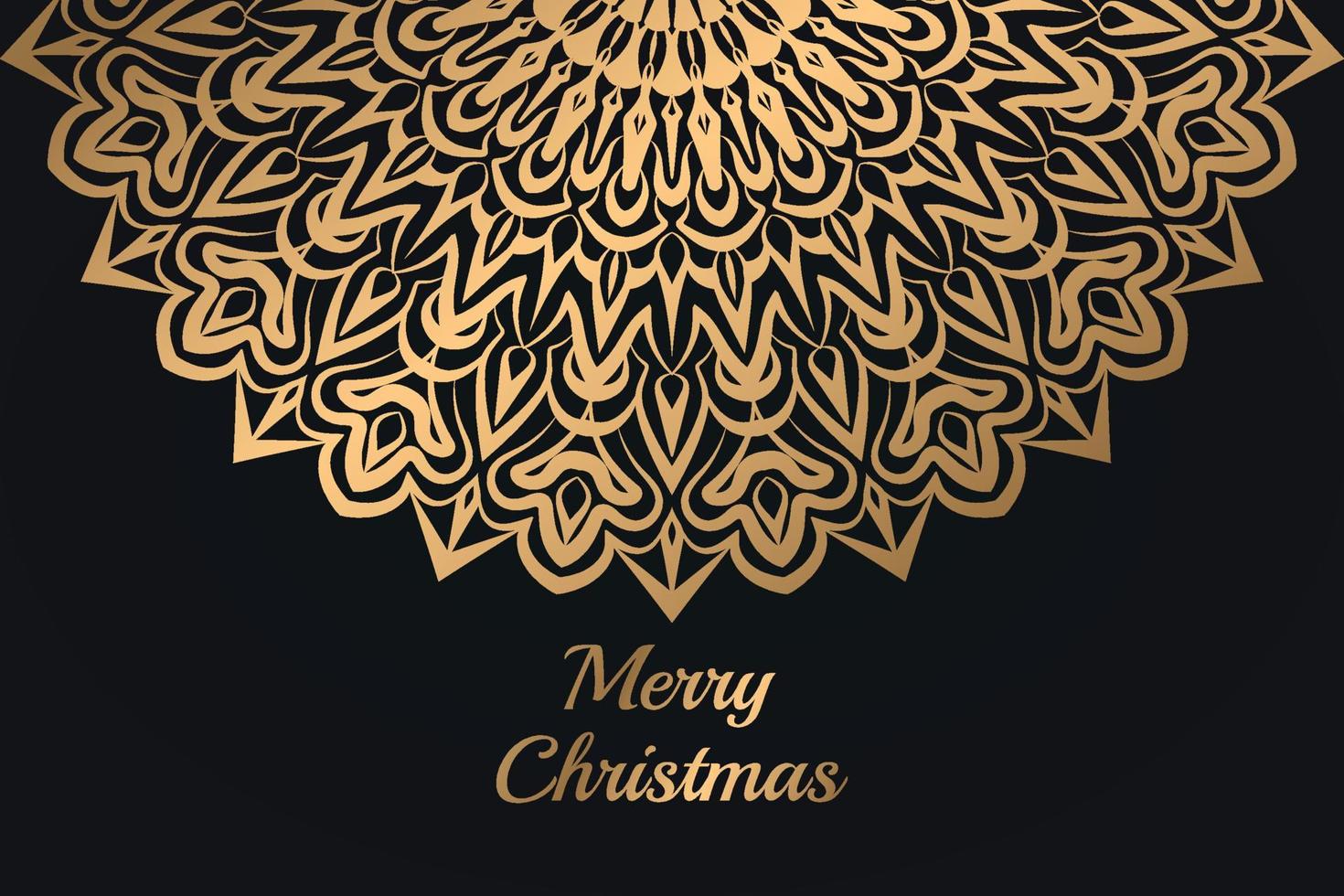 Kerstmis luxe mandala ontwerp achtergrond pro vector