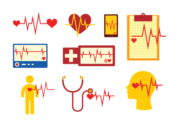 Flatline Pictogrammen Vector