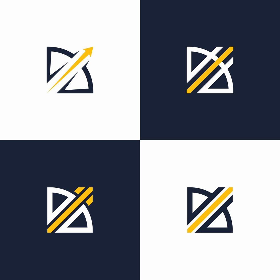 abstract boogschutter logo vector reeks
