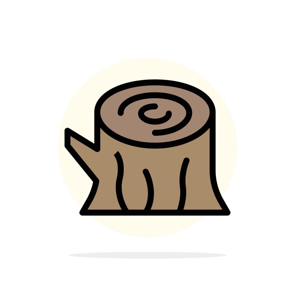 log hout houten voorjaar abstract cirkel achtergrond vlak kleur icoon vector