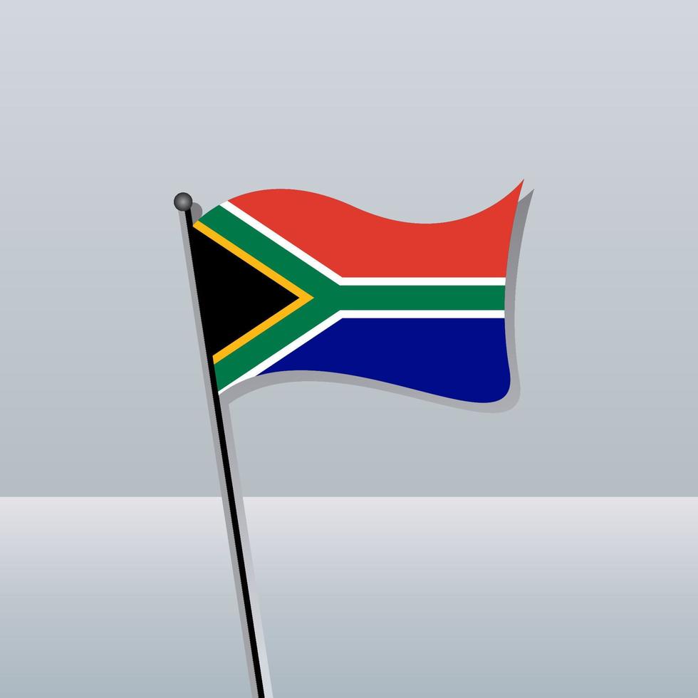 illustratie van zuiden Afrika vlag sjabloon vector