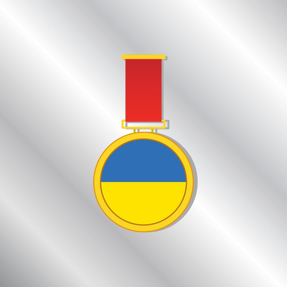 illustratie van Oekraïne vlag sjabloon vector