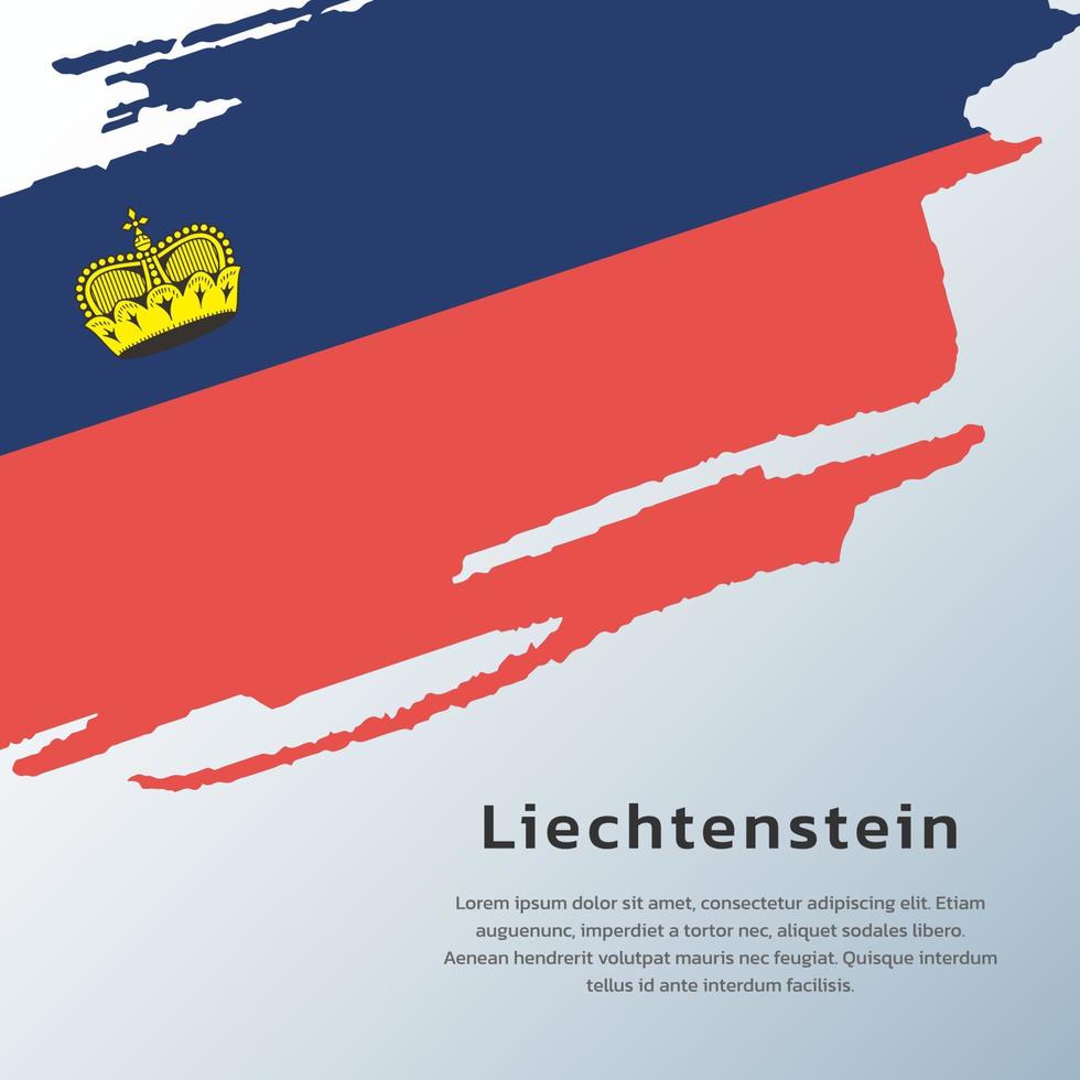 illustratie van Liechtenstein vlag sjabloon vector