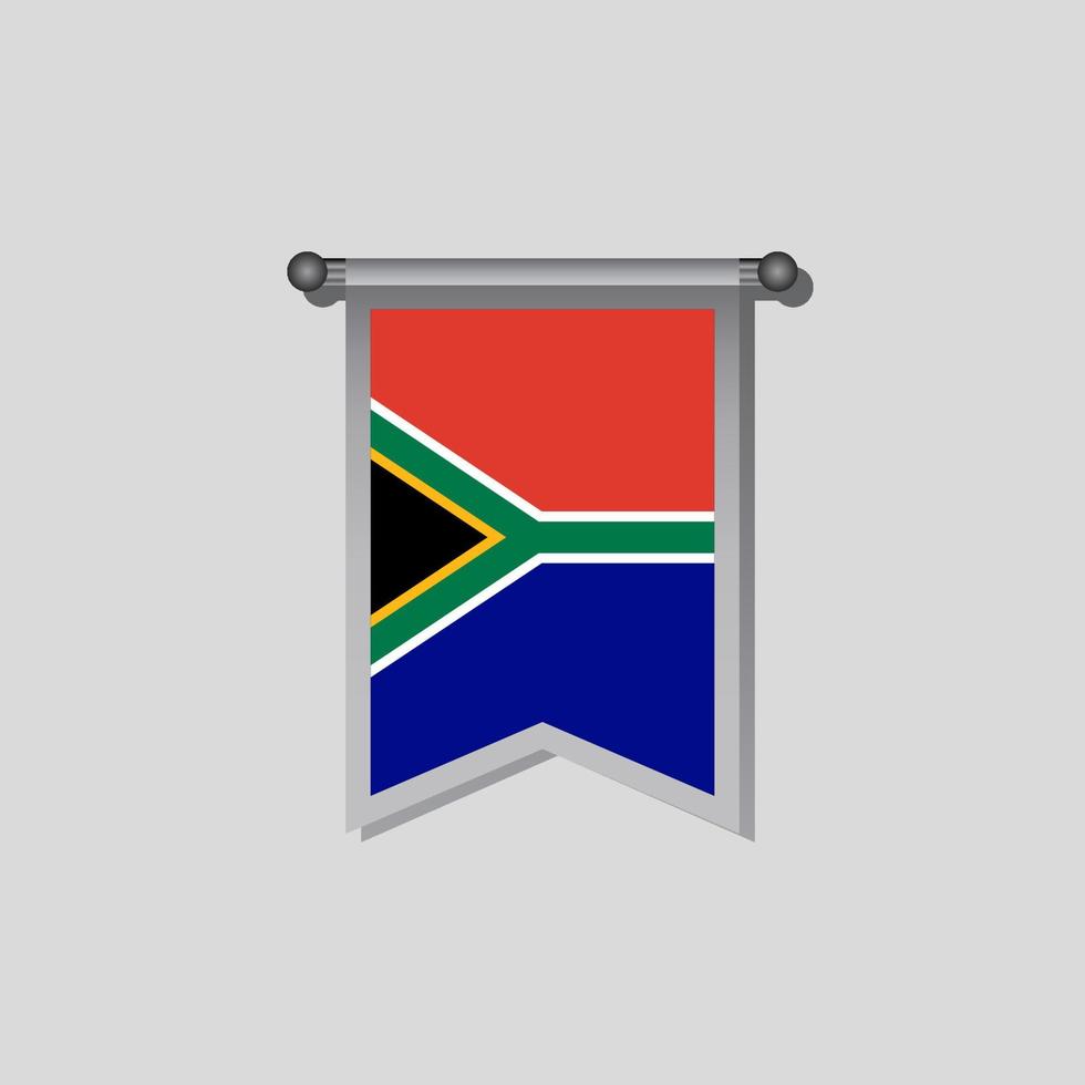 illustratie van zuiden Afrika vlag sjabloon vector