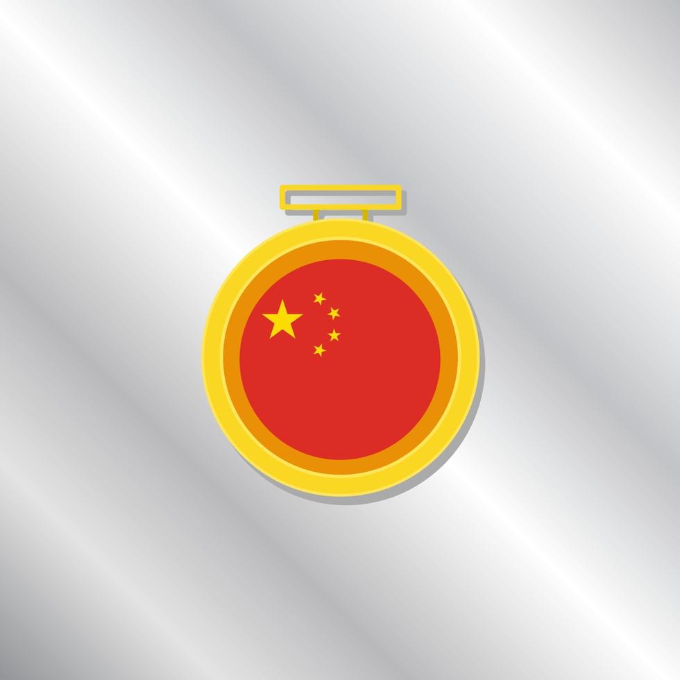 illustratie van China vlag sjabloon vector