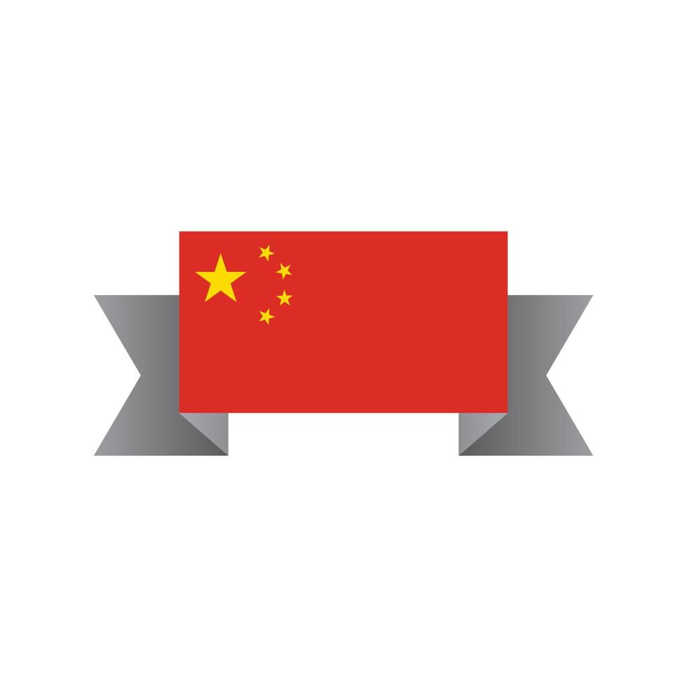 illustratie van China vlag sjabloon vector