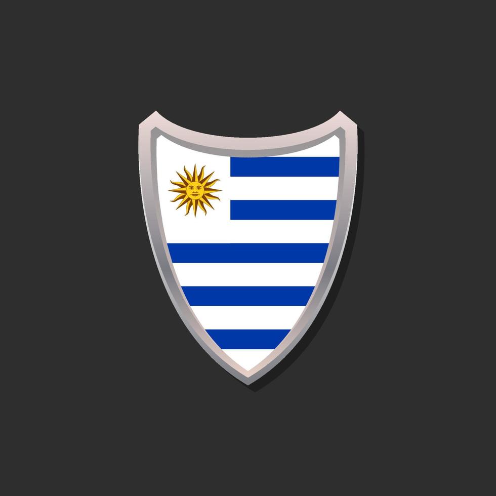 illustratie van Uruguay vlag sjabloon vector