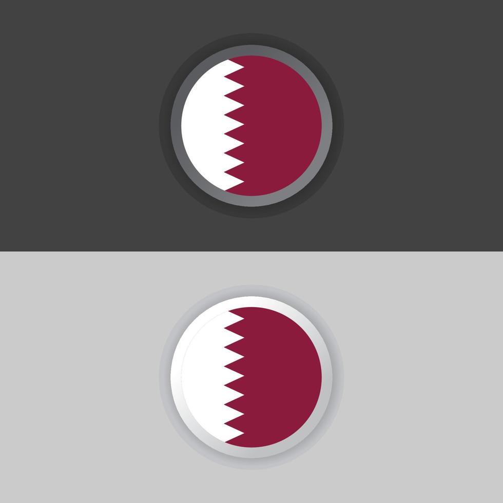 illustratie van qatar vlag sjabloon vector