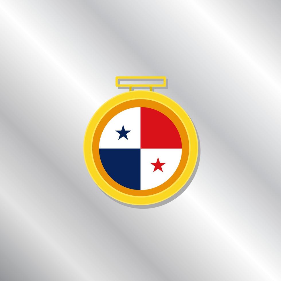 illustratie van Panama vlag sjabloon vector