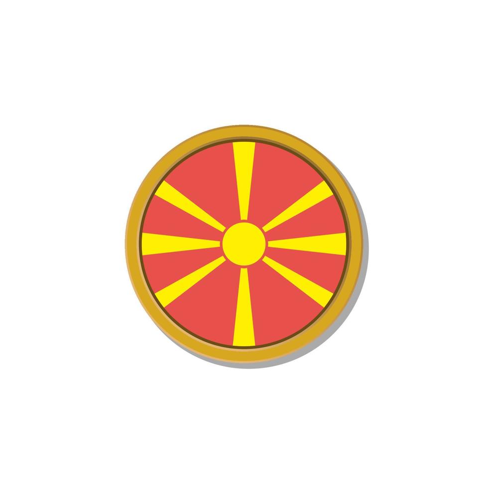 illustratie van Macedonië vlag sjabloon vector