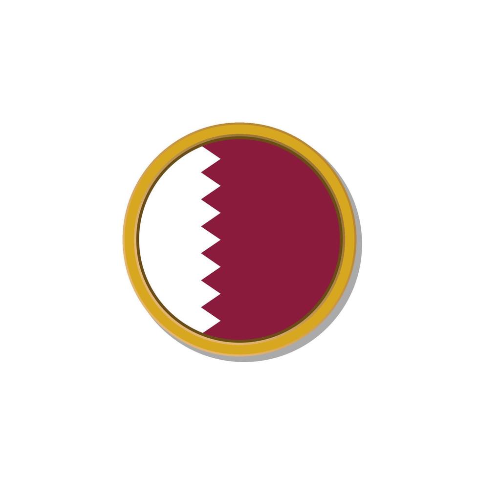 illustratie van qatar vlag sjabloon vector