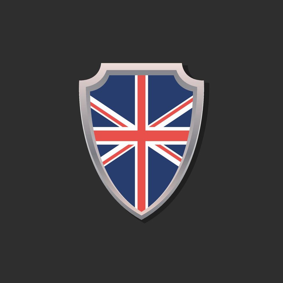 illustratie van Verenigde koninkrijk vlag sjabloon vector