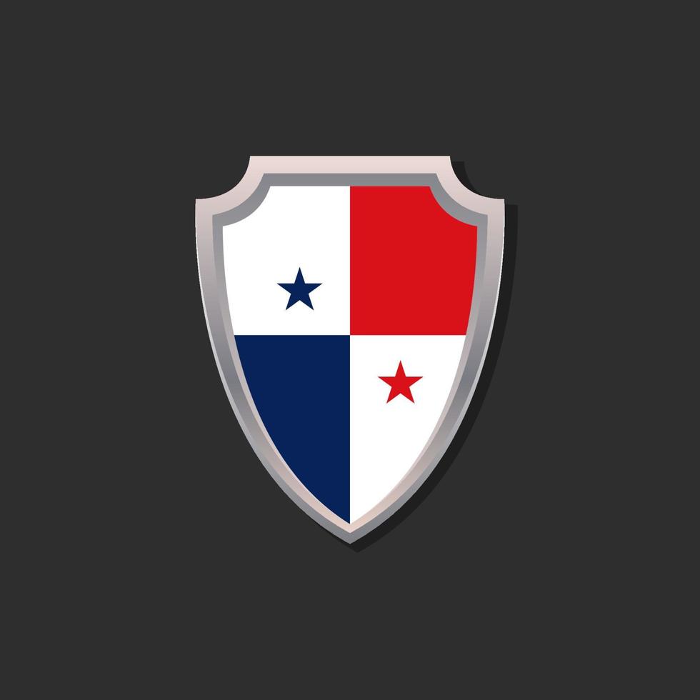 illustratie van Panama vlag sjabloon vector