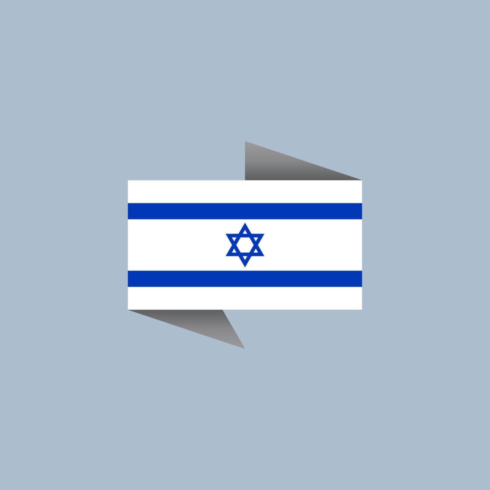 illustratie van Israël vlag sjabloon vector