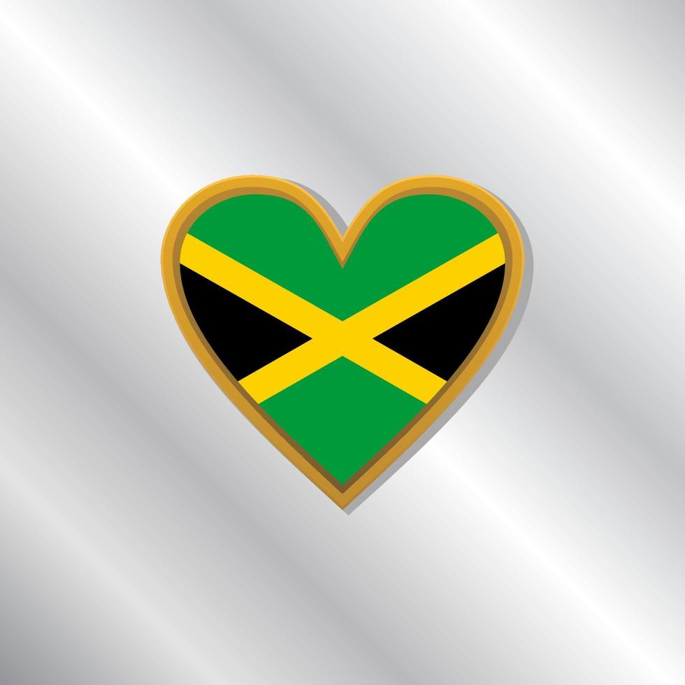 illustratie van Jamaica vlag sjabloon vector