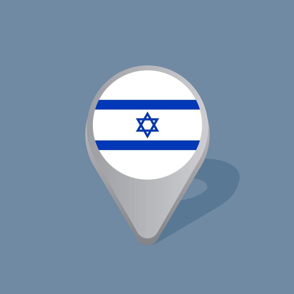 illustratie van Israël vlag sjabloon vector