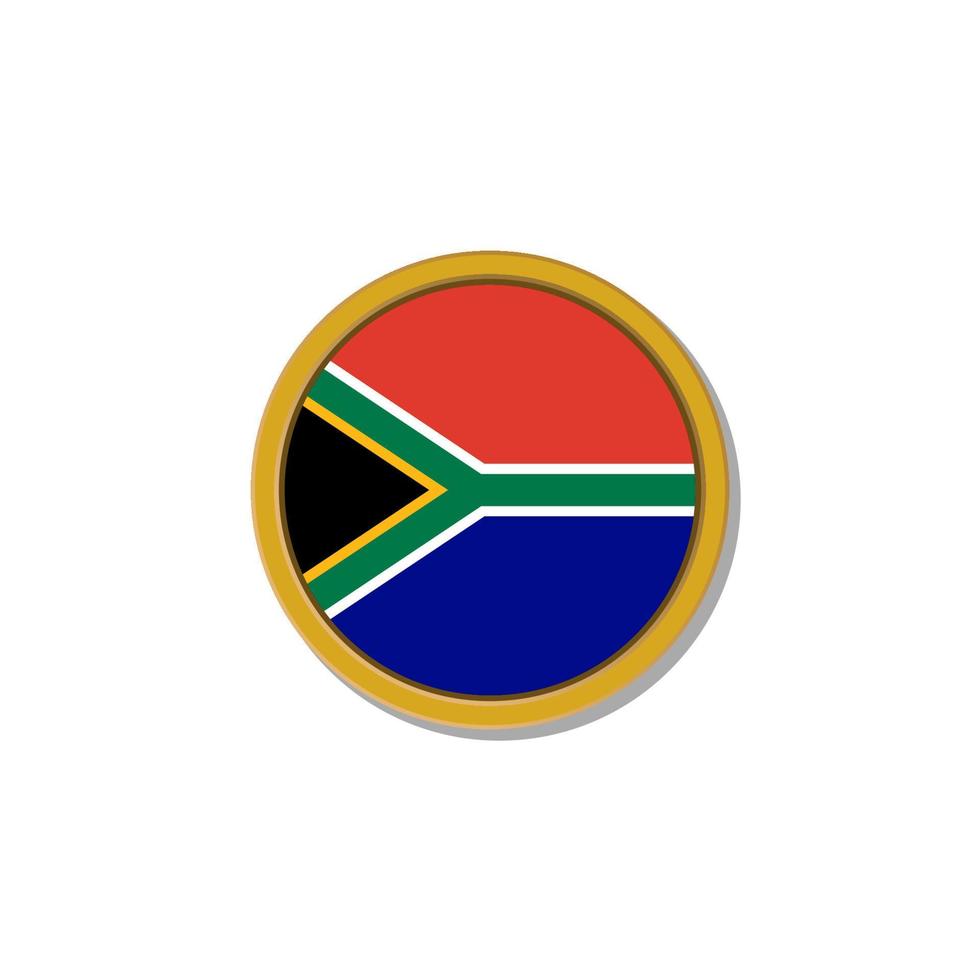 illustratie van zuiden Afrika vlag sjabloon vector