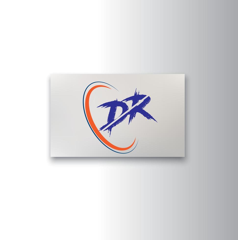 creatief dr logo ontwerp vector