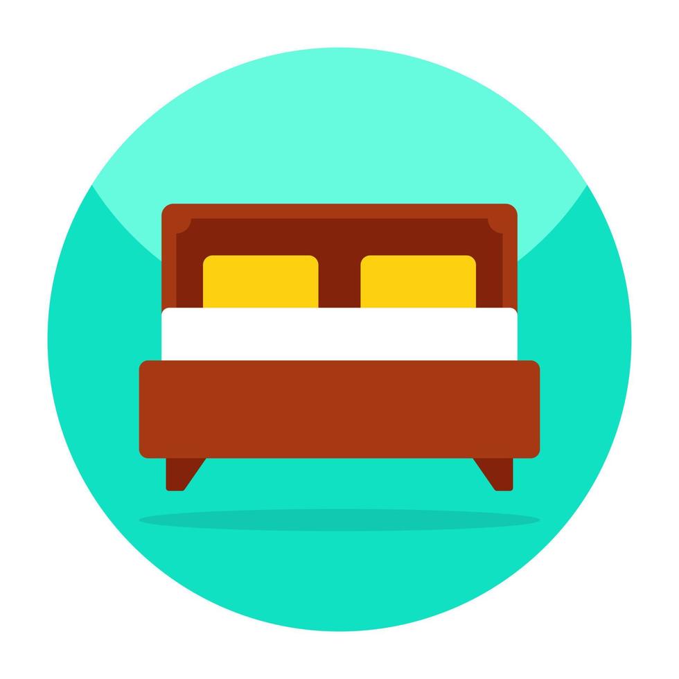 mooi ontwerp icoon van bed kamer vector