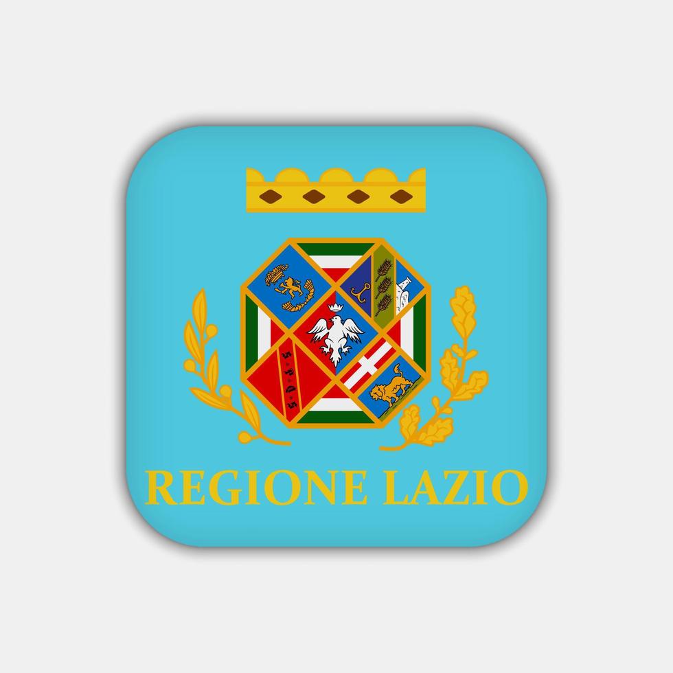 lazio vlag. regio van Italië. vector illustratie.