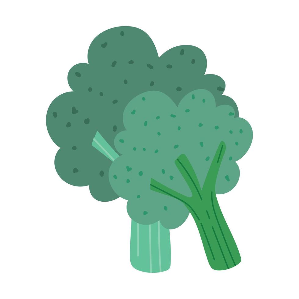 vers groenten broccoli eetpatroon geïsoleerd ontwerp icoon wit achtergrond vector