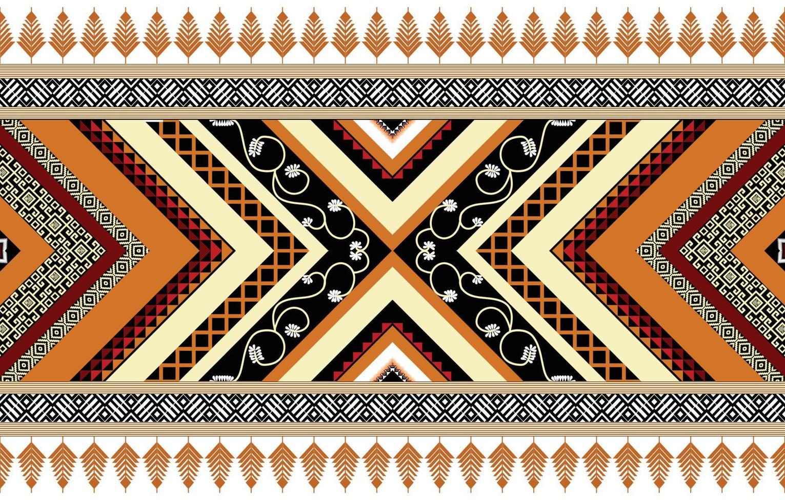 kleurrijk meetkundig etnisch patroon. oosters, westers, azteeks, tribal traditioneel. naadloos patroon. kleding stof, tegel, achtergrond, tapijt, behang, kleding, sarong, inpakken, batik, stof, vector patroon.