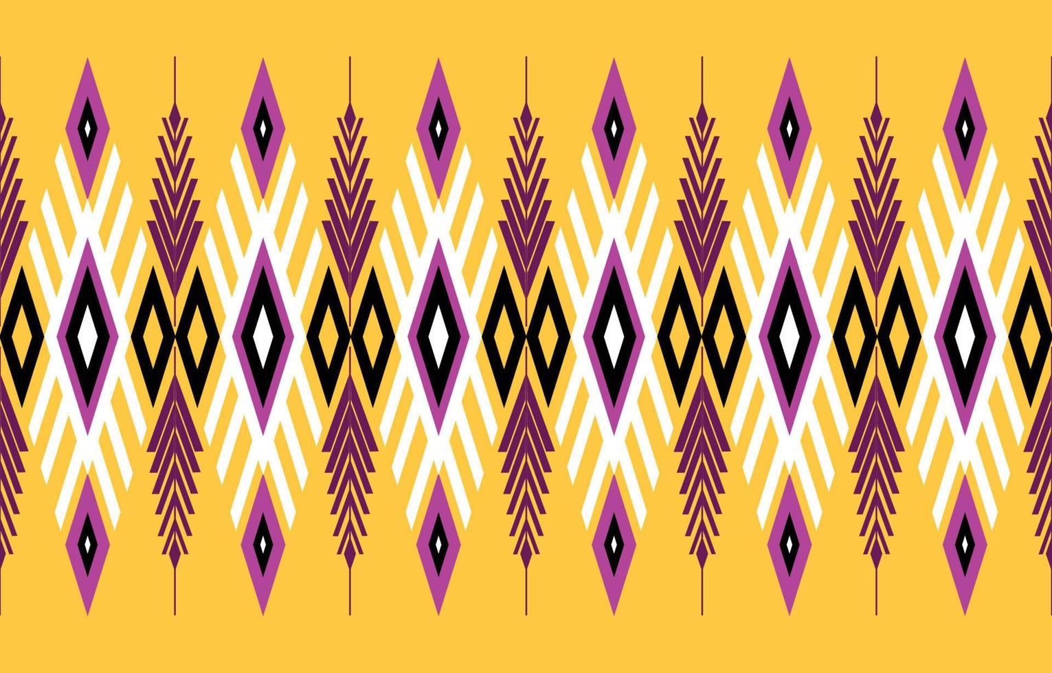 ikat naadloos kunst stijl. ontwerp voor achtergrond, tapijt, behang, kleding, inpakken, batik, kleding stof, achtergrond, sarong, en vector illustratie. borduurwerk stijl