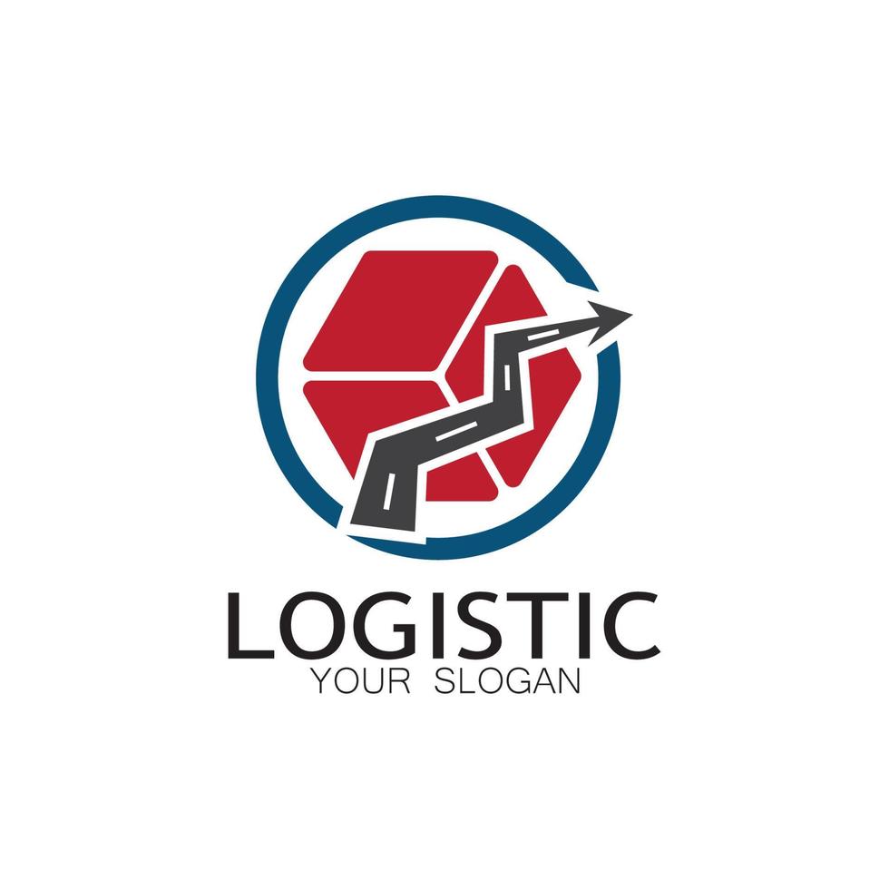 logistiek logo icoon illustratie vector ontwerp distributie symbool levering van goederen economie financiën