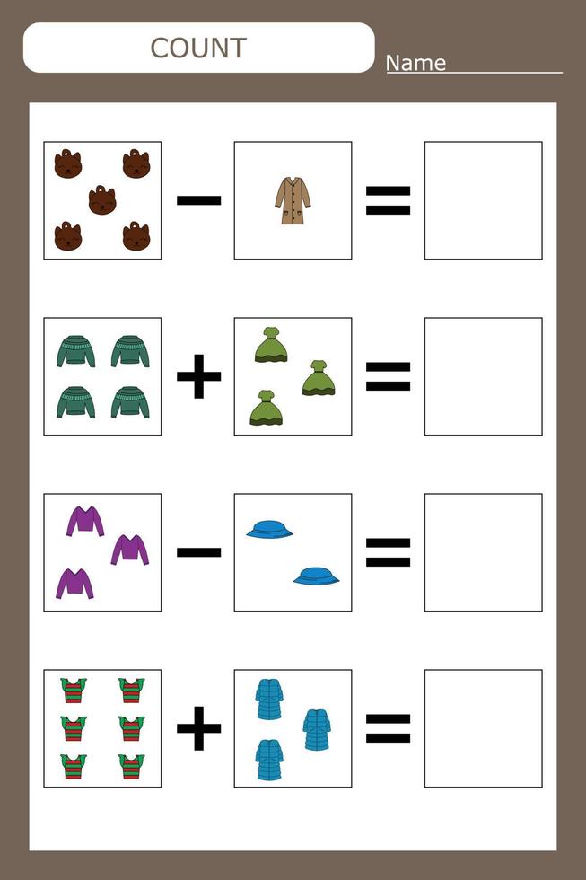 leerzaam spellen. logica voor kinderen. vector