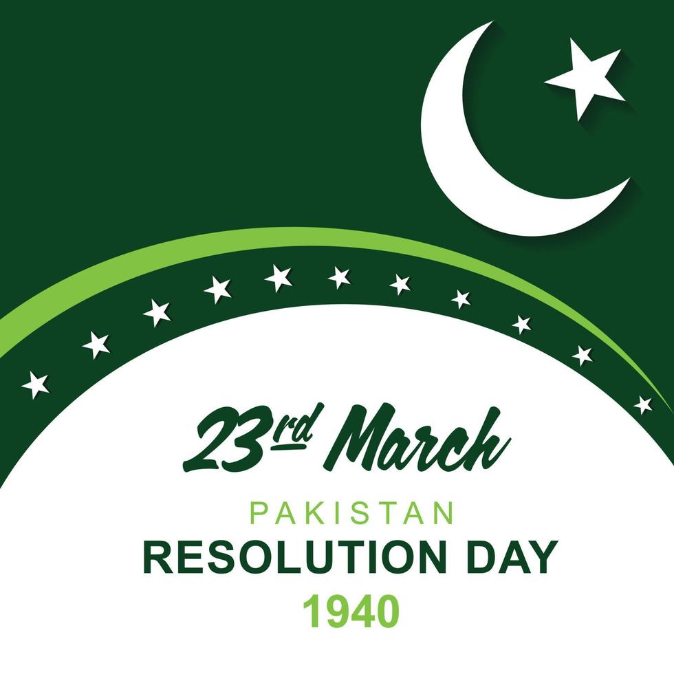 Pakistan resolutie dag ontwerp vector