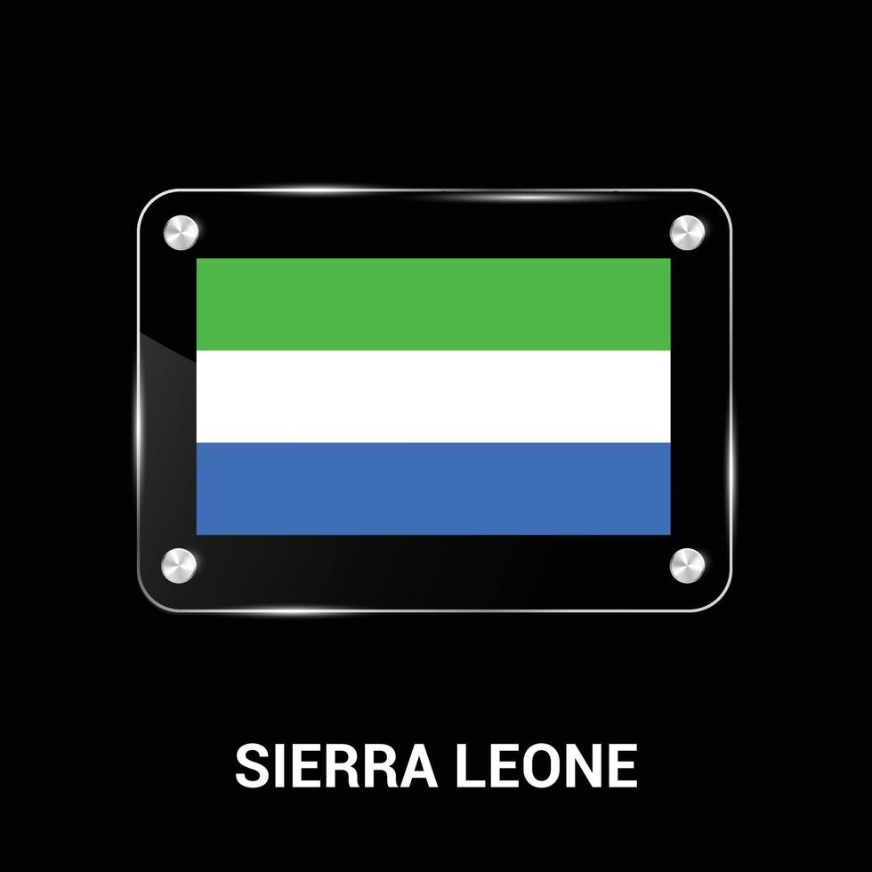 Sierra Leone vlag ontwerp vector