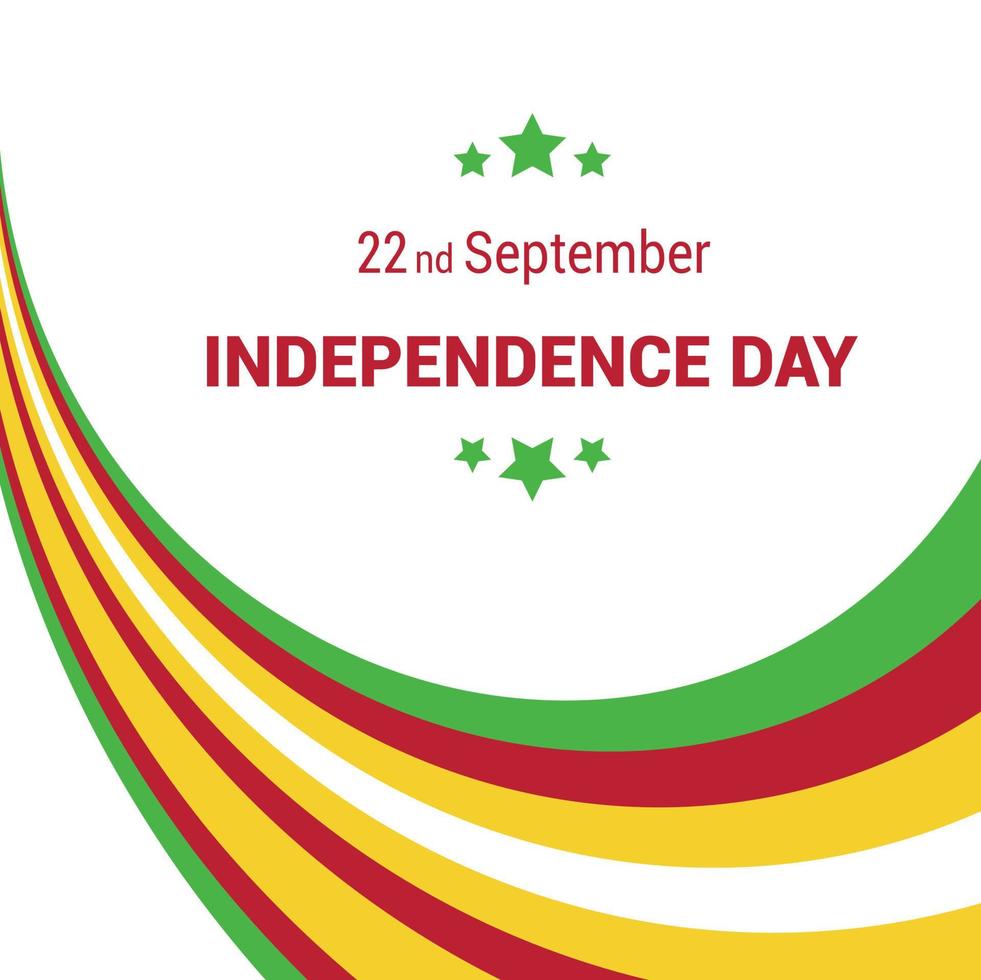 Mali onafhankelijkheid dag ontwerp vector