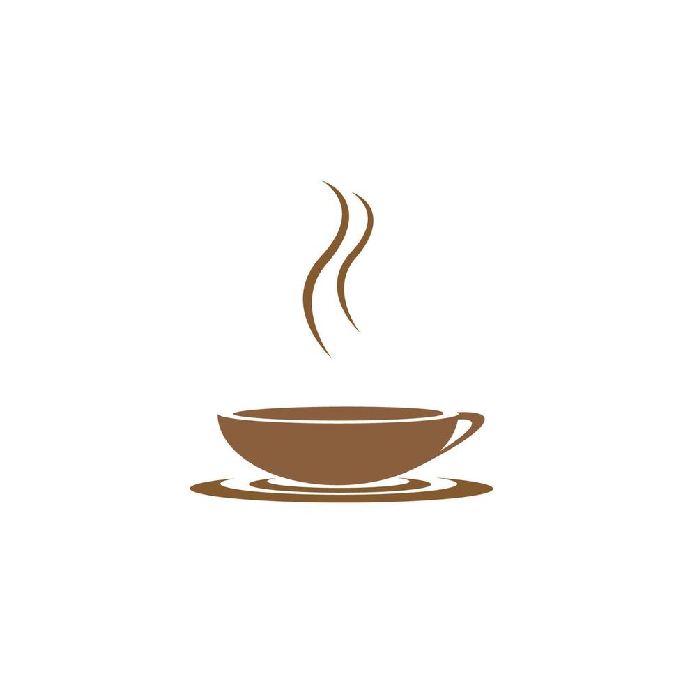 koffiekopje logo sjabloon vector icon - vector