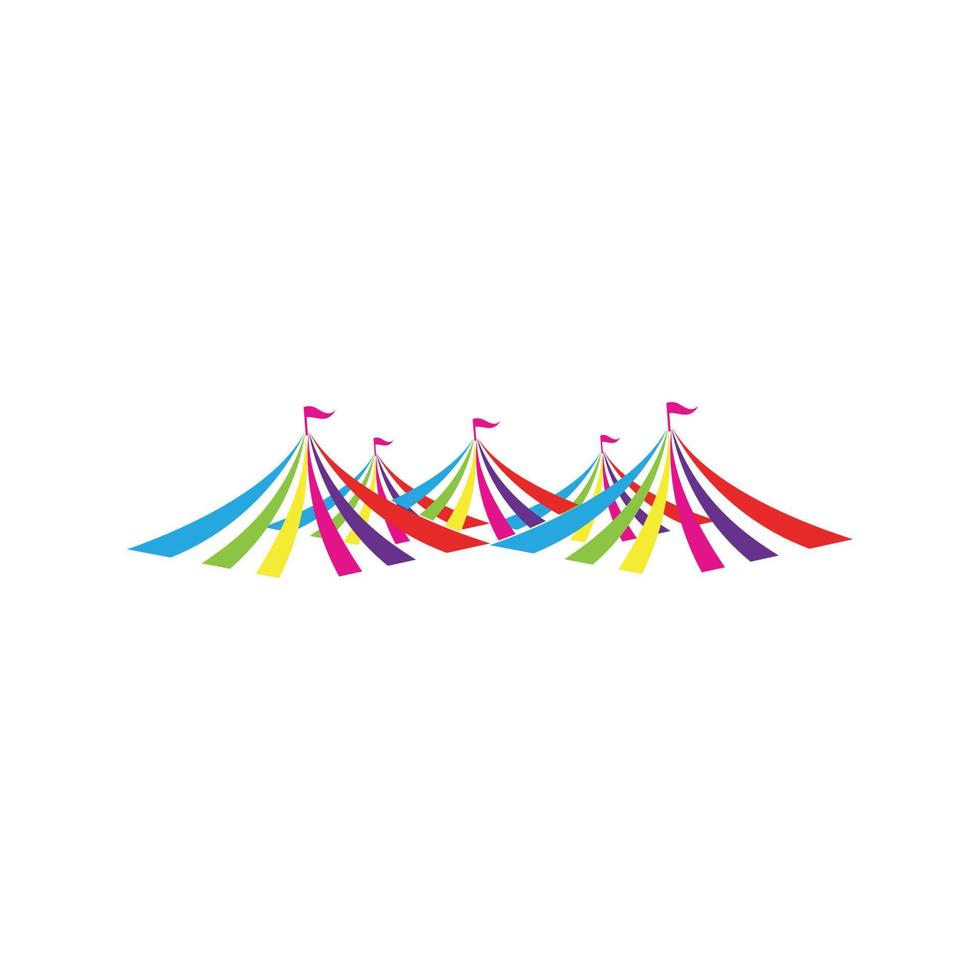 circus logo illustratie ontwerp vector