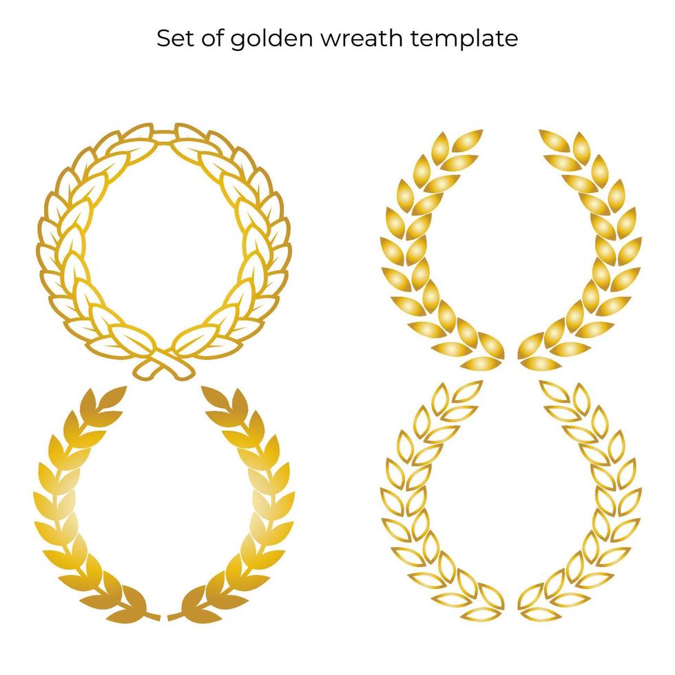 goud krans element illustratie sjabloon. luxe en Koninklijk ontwerp element. vector eps 10.