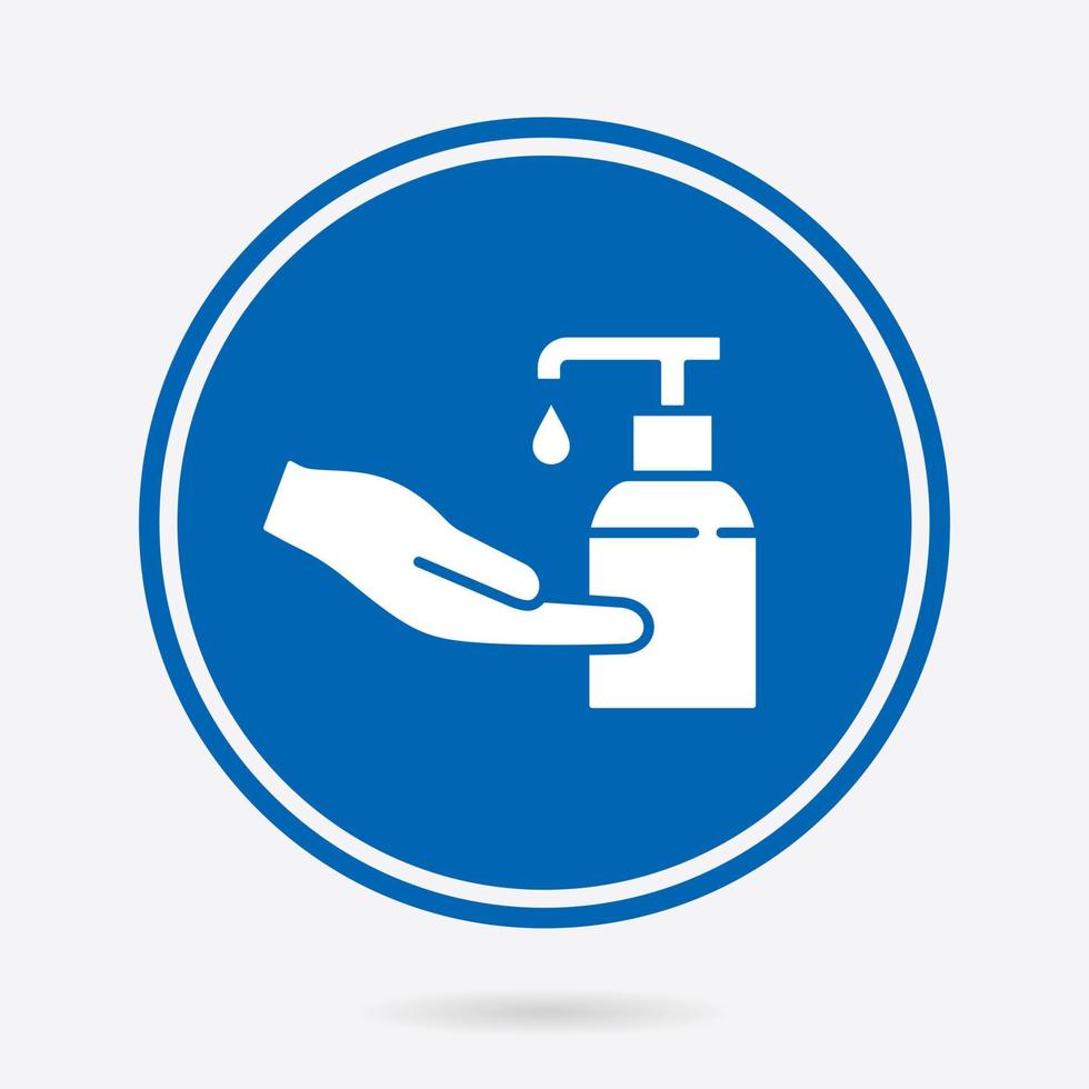 hand- hygiëne - vector icoon. illustratie geïsoleerd. gemakkelijk pictogram.