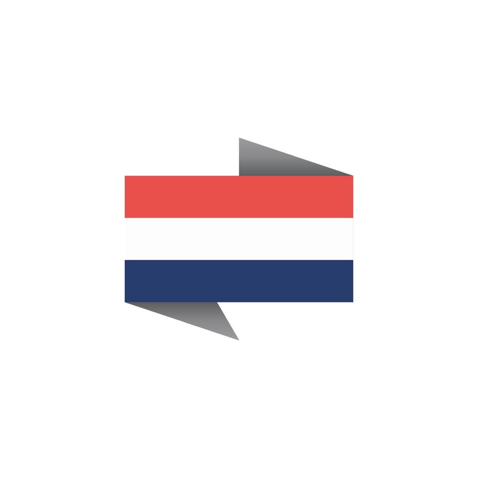 illustratie van Nederland vlag sjabloon vector