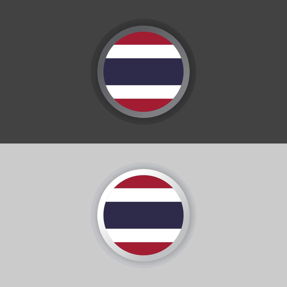 illustratie van Thailand vlag sjabloon vector