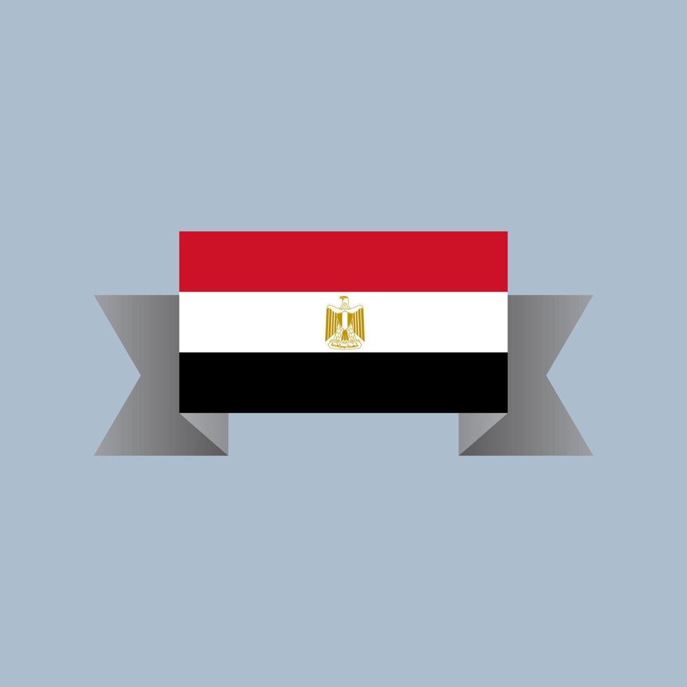 illustratie van Egypte vlag sjabloon vector