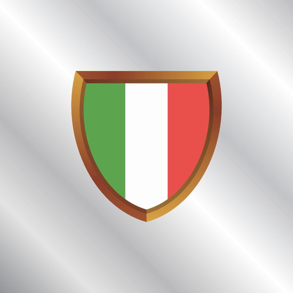 illustratie van Italië vlag sjabloon vector