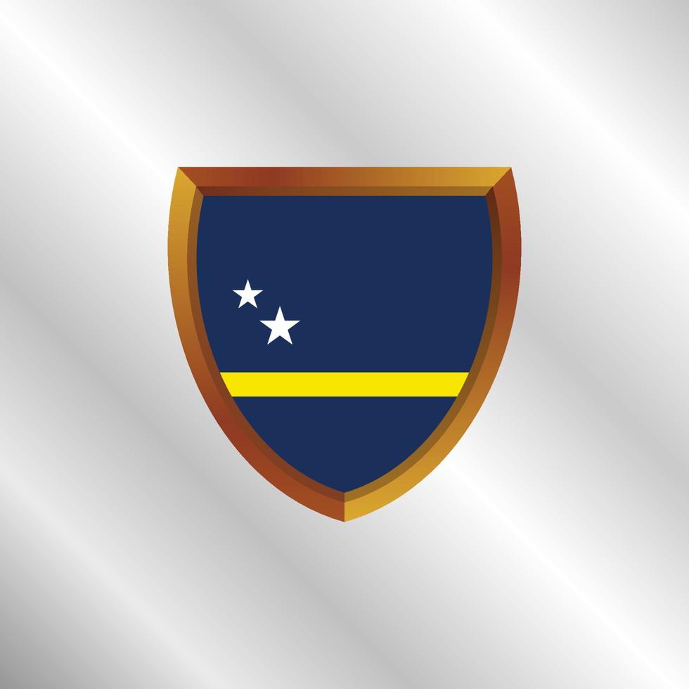 illustratie van Curacao vlag sjabloon vector