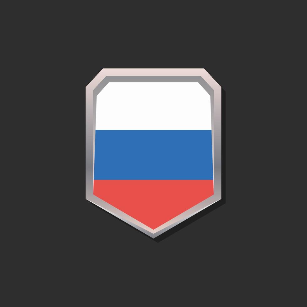 illustratie van Rusland vlag sjabloon vector