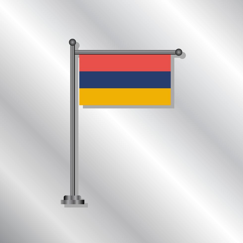 illustratie van Armenië vlag sjabloon vector