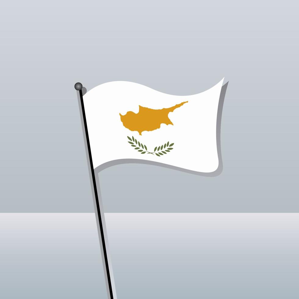 illustratie van Cyprus vlag sjabloon vector