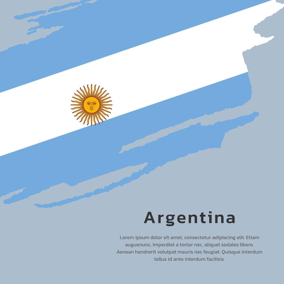 illustratie van Argentinië vlag sjabloon vector